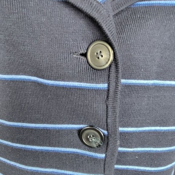 Pendleton navy striped knit button up cardigan xs - Picture 4 of 7